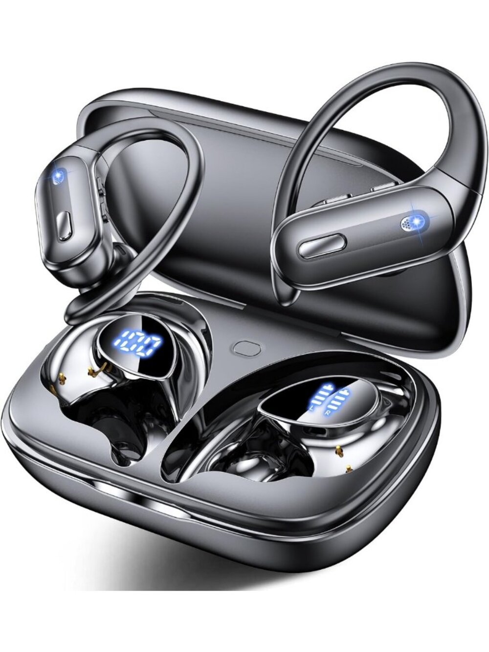 Wireless Active Noise Cancelling Earbuds - 90H Playtime, Hi-Res Stereo